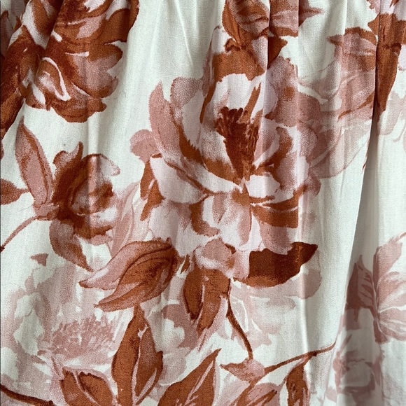 BAILEY BLUE NWOT White Blush Floral Corset Ruffle Cotton Mini Dress, Size XL - Picture 7 of 12